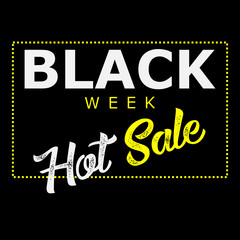 black week hot sale vector