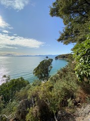 Littoral à Kaiteriteri, Nouvelle Zélande