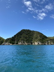 Fototapeta premium Littoral du parc Abel Tasman, Nouvelle Zélande