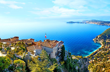 Medieval town on the rock, Eze, Provence, France
