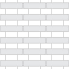 Brickwork texture seamless pattern. Decorative appearance of English brick bond. Classic single row masonry design. Seamless monochrome vector illustration.