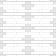 Brickwork texture seamless pattern. Decorative appearance of Flemish brick bond. Double cruciform masonry design. Seamless monochrome vector illustration.