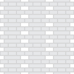Brickwork texture seamless pattern. Decorative appearance of Holland brick bond. Traditional masonry design. Seamless monochrome vector illustration.