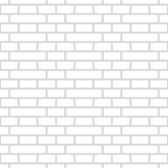 Brickwork texture seamless pattern. Simple appearance of Holland brick bond. Traditional masonry design. Seamless monochrome vector illustration.