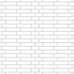 Brickwork texture seamless pattern. Simple appearance of Silesian brick bond. Traditional masonry design. Seamless monochrome vector illustration.