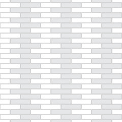 Brickwork texture seamless pattern. Decorative appearance of Stretcher brick bond. Cruciform masonry design. Seamless monochrome vector illustration.