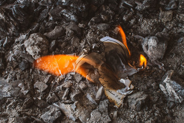 in the fire