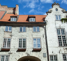 Fototapeta na wymiar Riga's Old Town Entrance Facade