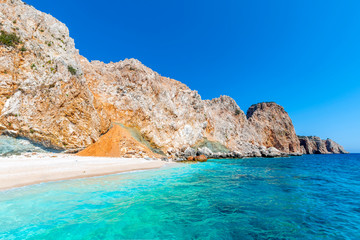 Fototapeta premium Suluada Island coastal view on the Mediterranean Sea