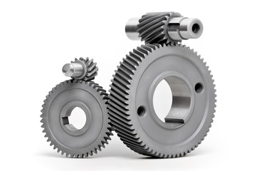 gears on white background