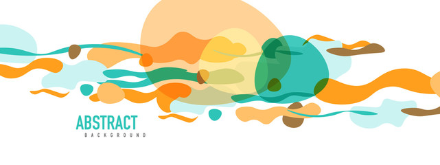 Naklejka premium Trendy liquid style shapes abstract design, dynamic vector background for placards, brochures, posters, web landing pages, covers or banners