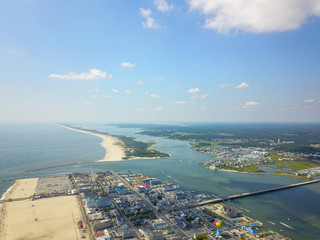 aerial view of Ocean City, Maryland