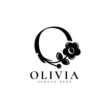 Olivia logo design template for fashion and beauty business and brand