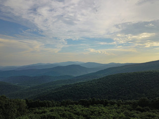 mountain landscape with clouds