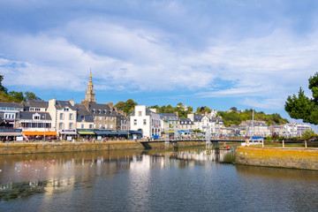 Fototapeta na wymiar Binic Harbor in Cotes d'Armor, Brittany, France