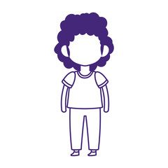 student boy cartoon character isolated design