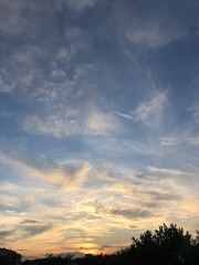 sunset in the sky