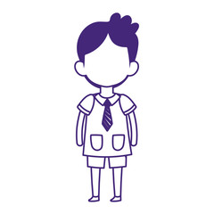 student boy cartoon character isolated design