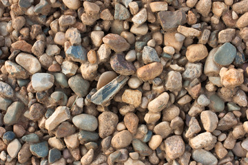 construction stones and rubble, top view