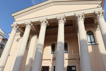 vintage russian theatre building in Minsk