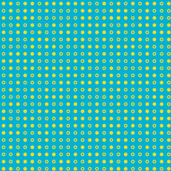 Abstract Color Halftone Dots generative art background illustration