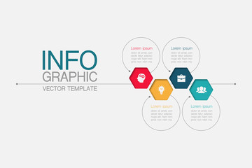 Vector infographic template with 4 steps or options. Data presentation, business concept design for web, brochure, diagram.
