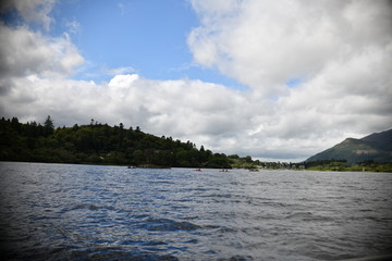 clouds over the river