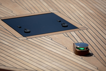 Wood deck Yacht