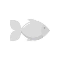 fish icon image, flat style