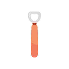 bottle opener icon, flat style