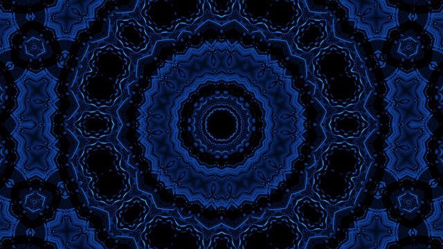 3D Rendering Of An Abstract Background With Circular Shapes And Dark Blue Lights