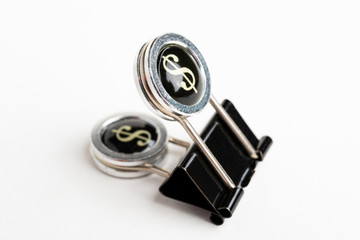 Document Clip With Dollar Sign Handle