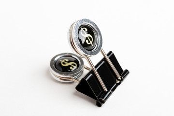 Document Clip With Dollar Sign Handle