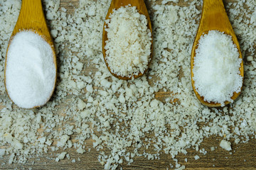 Cristales de sal de mar 