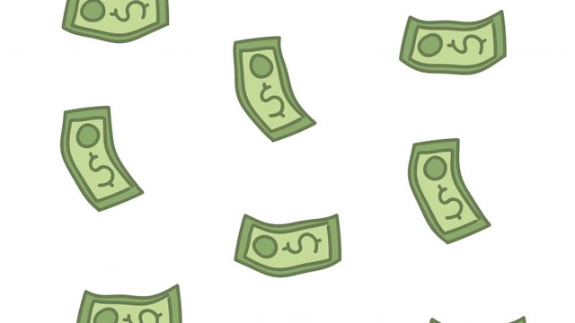bills money dollars economy animation