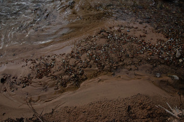 sand and water