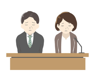 2人で謝罪会見(線無し)