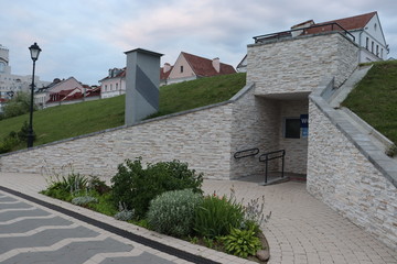 various buildings and unique architecture at Minsk streets