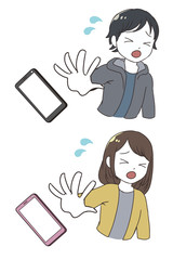 スマホ離れの小学生　拒絶