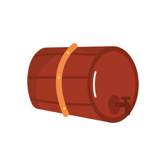 beer barrel icon, flat style