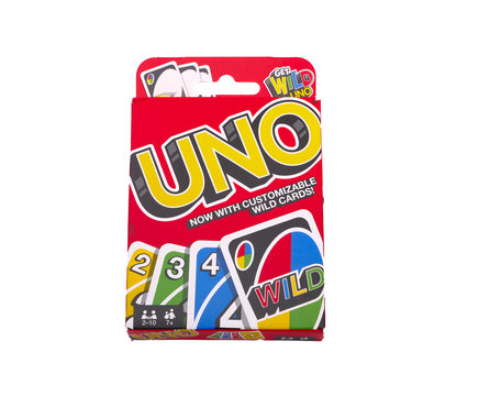 A Deck of Uno Cards Isoloated on White for Illustrative Editorial