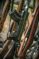 Weapons of the Finnish army during the winter war, rifles and submachine guns.