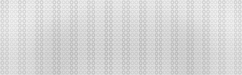 Panorama of Gray paper with circular dots pattern and seamless background
