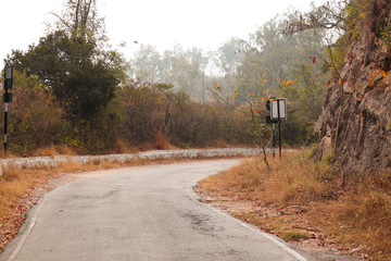 Forest roads or forest tracks are roads or tracks intended to carry motorised vehicles or horse-drawn wagons being used mainly or exclusively for forestry purposes, such as conservation or logging. Fo