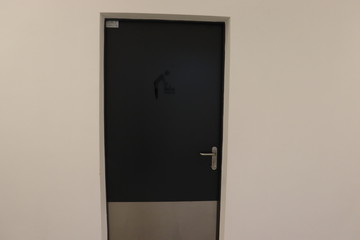 toilet room doors with symbols