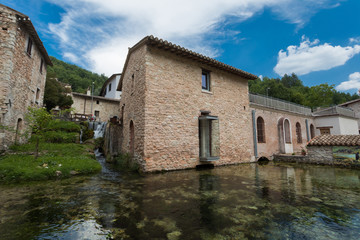 Rasiglia con le sue cascate, provincia di Perugia, Umbria
