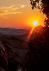 Red Rocks and Downtown Denver Sunrise photos