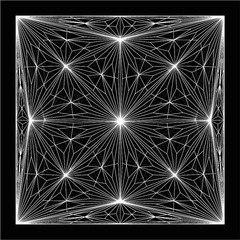 Diamond Crystal Line Structure Vector