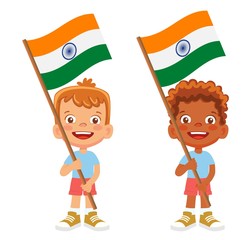 India flag in hand set