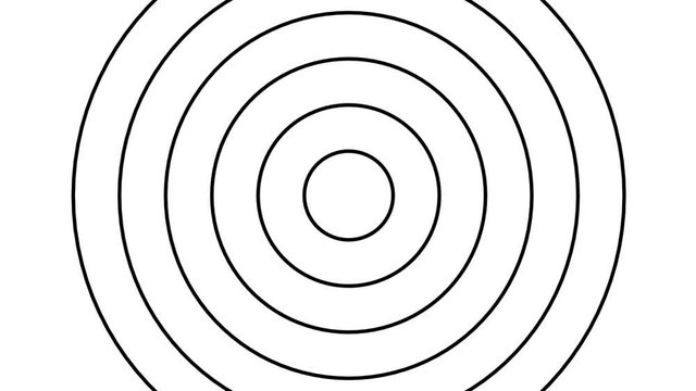 Expanding Thin Line Circle Background